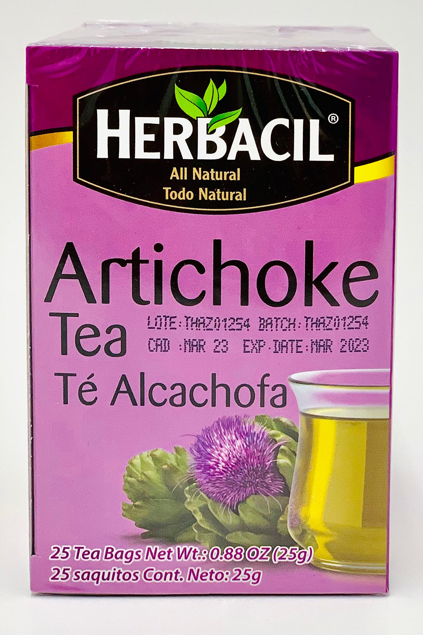 Herbacil Atichoke Tea 25 Ct