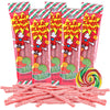 Needzo Sour Straws Watermelon, Chewy Sugar Coated Candy, Individually Packages, Swirl Sticker Included, 1.75 Ounces, (Pack of 5)