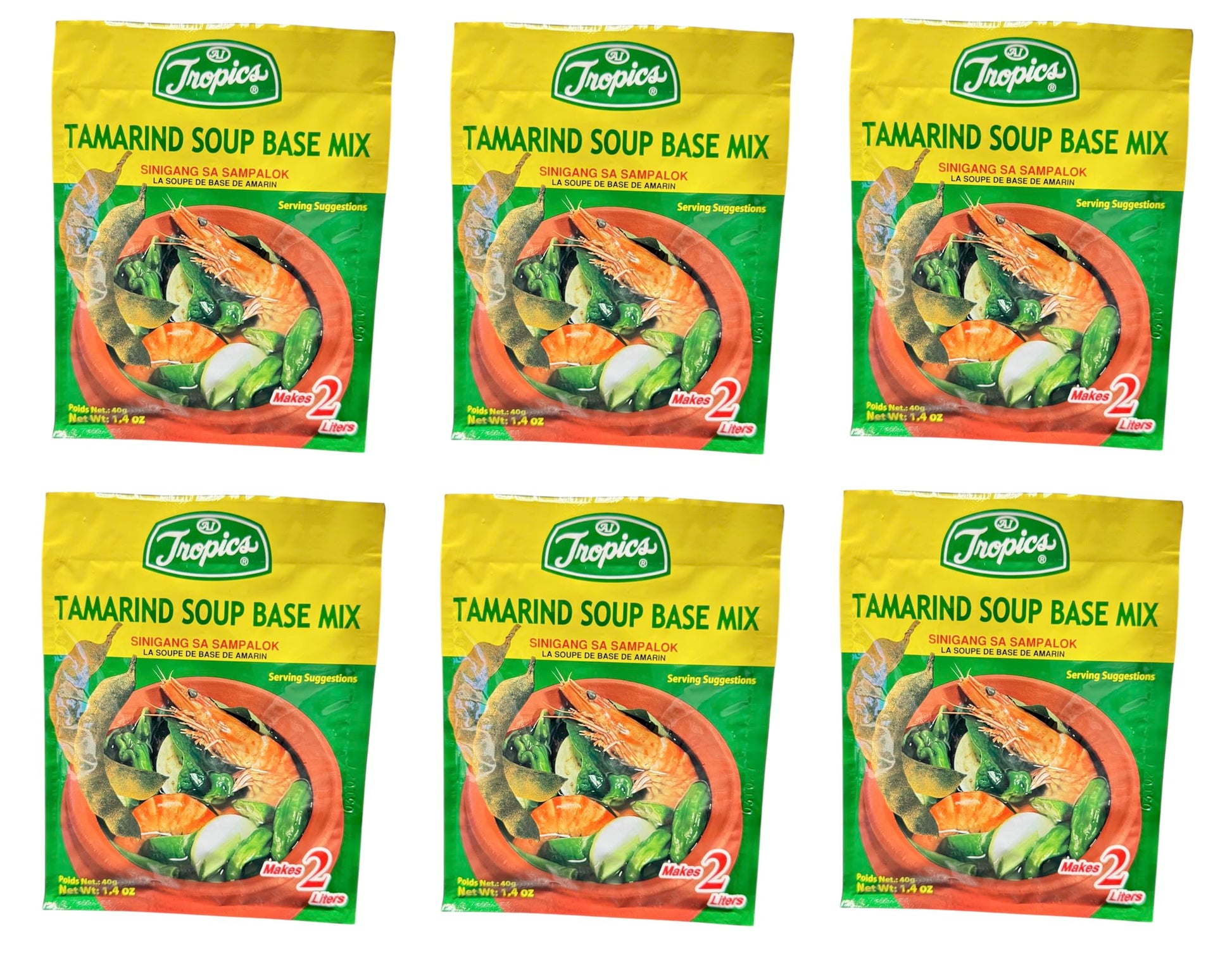 AquaNation Listing For Tropics Tamarind Soup Base Mix 1.4 oz - Authentic Filipino Sinigang Sa Sampalok Seasoning - Tangy & Savor