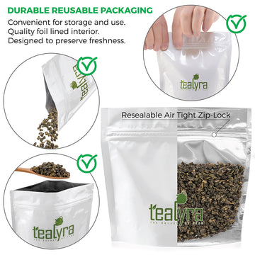 Tealyra - Milk Jin Xuan Oolong - High Mountain Taiwanese Loose Leaf Tea - Great Milky Cream Taste And Aroma - 200G (7-Ounce)