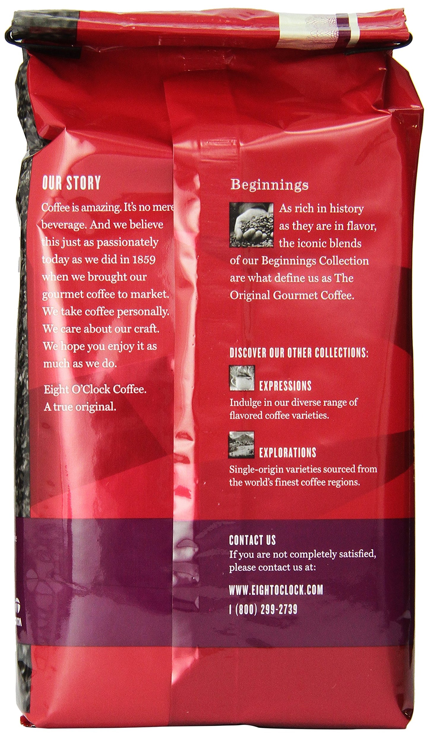 Eight OClock Coffee French Roast Ground Coffee, Dark Roast, 12 Ounce (Pack of 6)