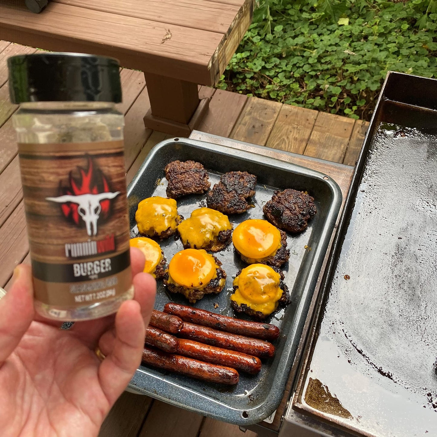 Runnin Wild Gourmet Hamburger Seasoning - 7.2 Ounce (Pack of 1)