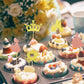 Arthsdite Pack Of 40 Pre-Assembled Princess Cupcake Toppers Crown Castle Girl Cupcake Toppers Birthday Fruits Picks For Princess