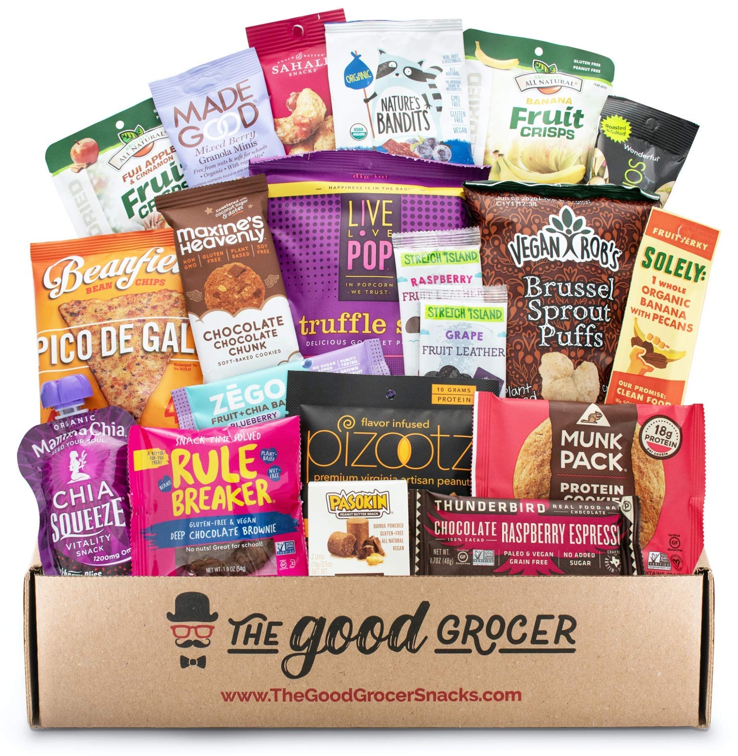 Premium GLUTEN FREE and VEGAN (DAIRY, SOY and FIG FREE) Healthy Snacks Care Package (20Ct): Featuring Delicious, Wholesome, Nutr