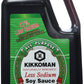 Kikkoman Soy Sauce, Traditionally Brewed, Less Sodium, 40.57 Fl Oz, Model 220-00711