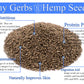 GERBS Roasted Unsalted Whole Hemp Seeds 2 LBS. Premium Grade | Resealable Bulk Bag |High in Magnesium, Protein & Fiber| Gluten P