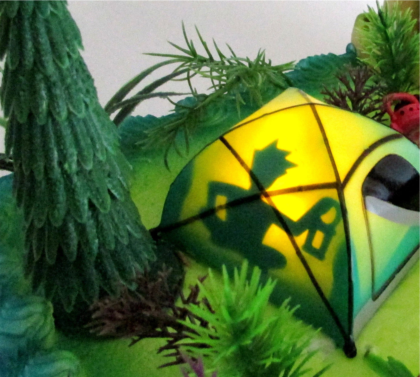 Nature Scene CAMPING 20 Piece Birthday CAKE Topper Set, Featuring Camping Items and Decorative Themed Accessories