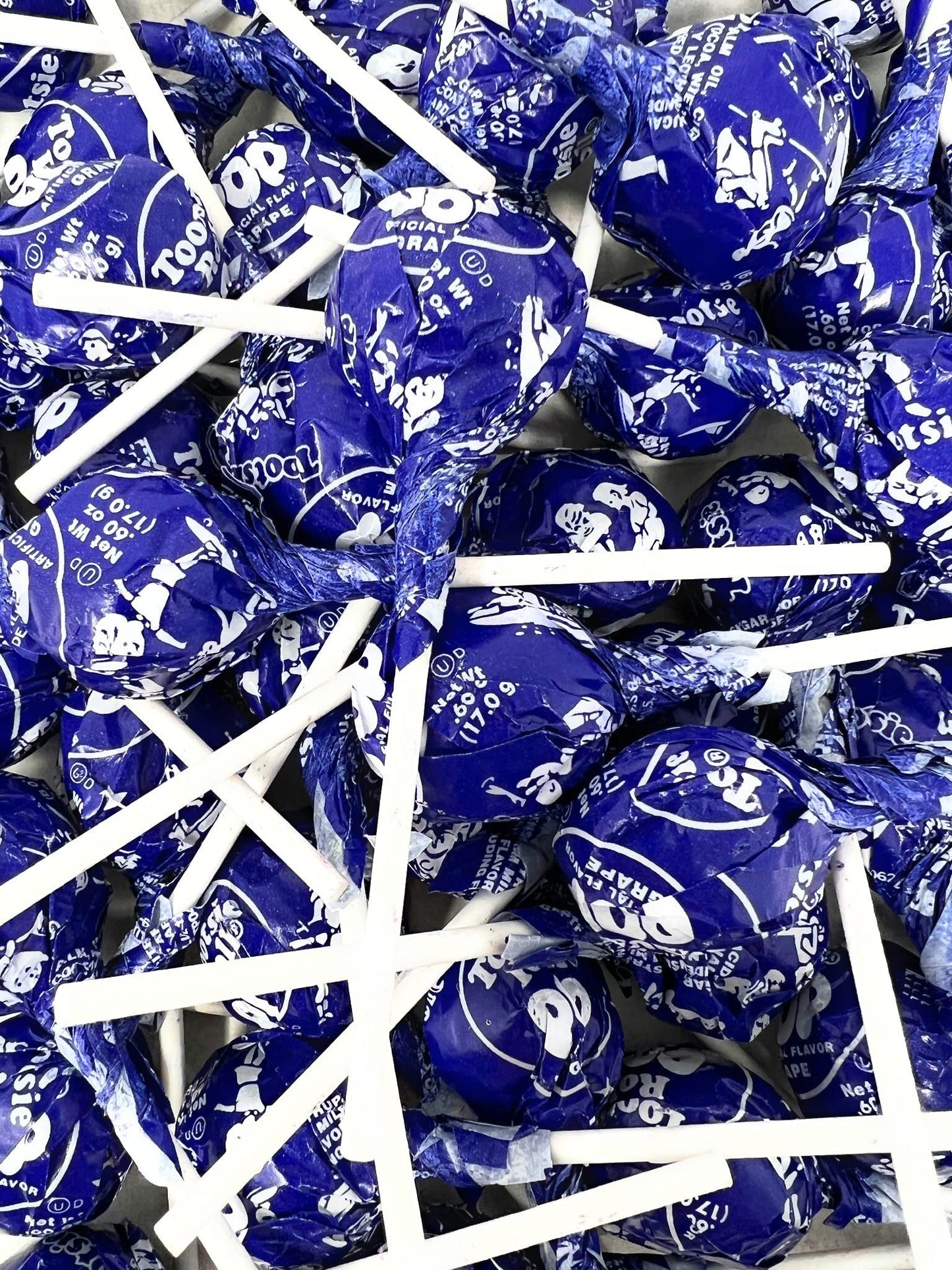 Holiday Purple Grape Tootsie Pops Bulk Candy 50+ Count Lollipops Suckers Variety Value Pack Aprox. 2.25 Lbs (36 Oz)