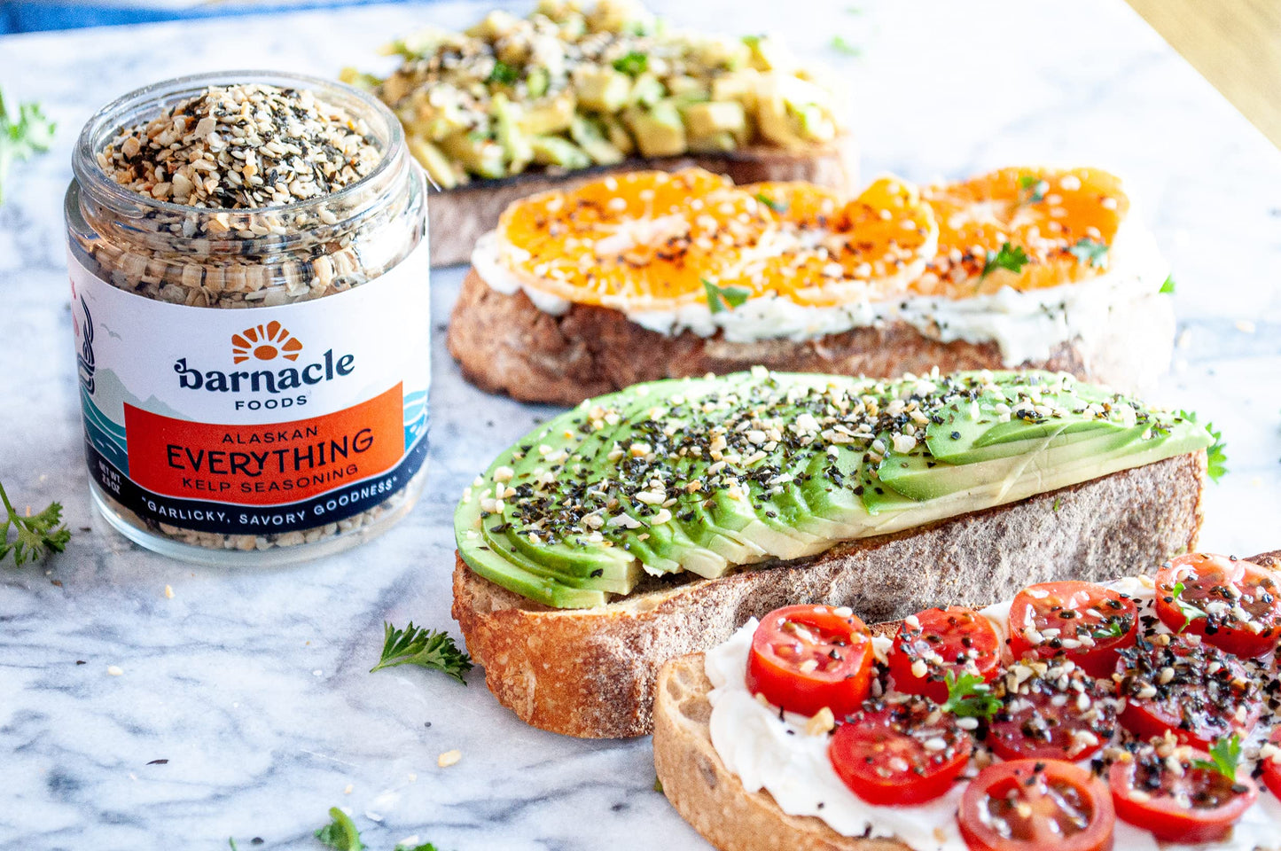 Barnacle Foods Everything Bagel Kelp Seasoning | 2.5 Oz. | Classic Bagel Topper | Great For Meat, Tempura Add-In, Scrambled Eggs