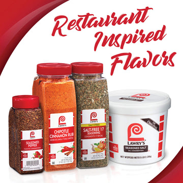 Lawry'S Seasoned Pepper, 10.3 Oz - One 10.3 Ounce Container Of Seasoned All Pepper For A Well-Rounded Flavor Of Black Pepper, Sweet Red Bell Peppers, And Spices