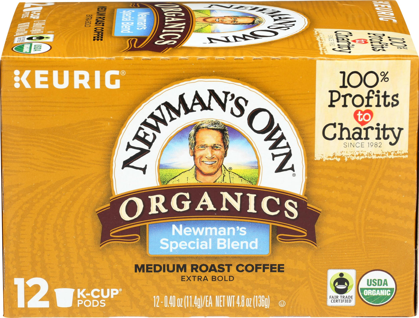 Newmans Own Organics Organic Special Blend Coffee Pods 12 Count, 4.8 Oz