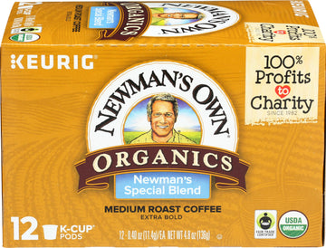 Newmans Own Organics Organic Special Blend Coffee Pods 12 Count, 4.8 Oz