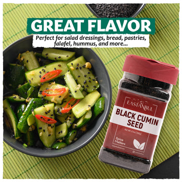 Eastanbul Nigella Seeds, Black Cumin Seed, Black Cumin, Flavorful Black Seed, Natural Black Cumin Seed Aka Nigella Seed & Kalonj