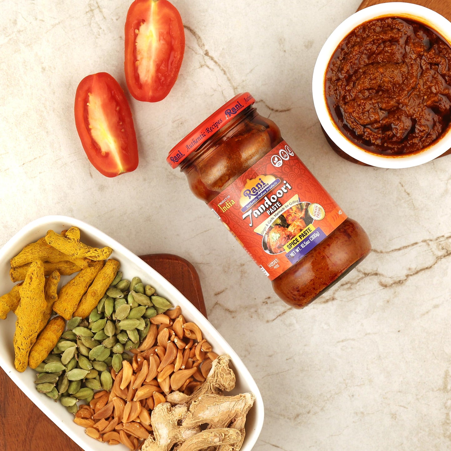 Rani Tandoori Paste, All Natural, Vegan, Gluten Free, 10.5oz (Pack of 5+1 FREE)