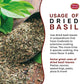 Dried Basil Leaves 7Oz (200G) - Natural, Non-Gmo, Vegan, Ayurveda Herb - By Spicy World