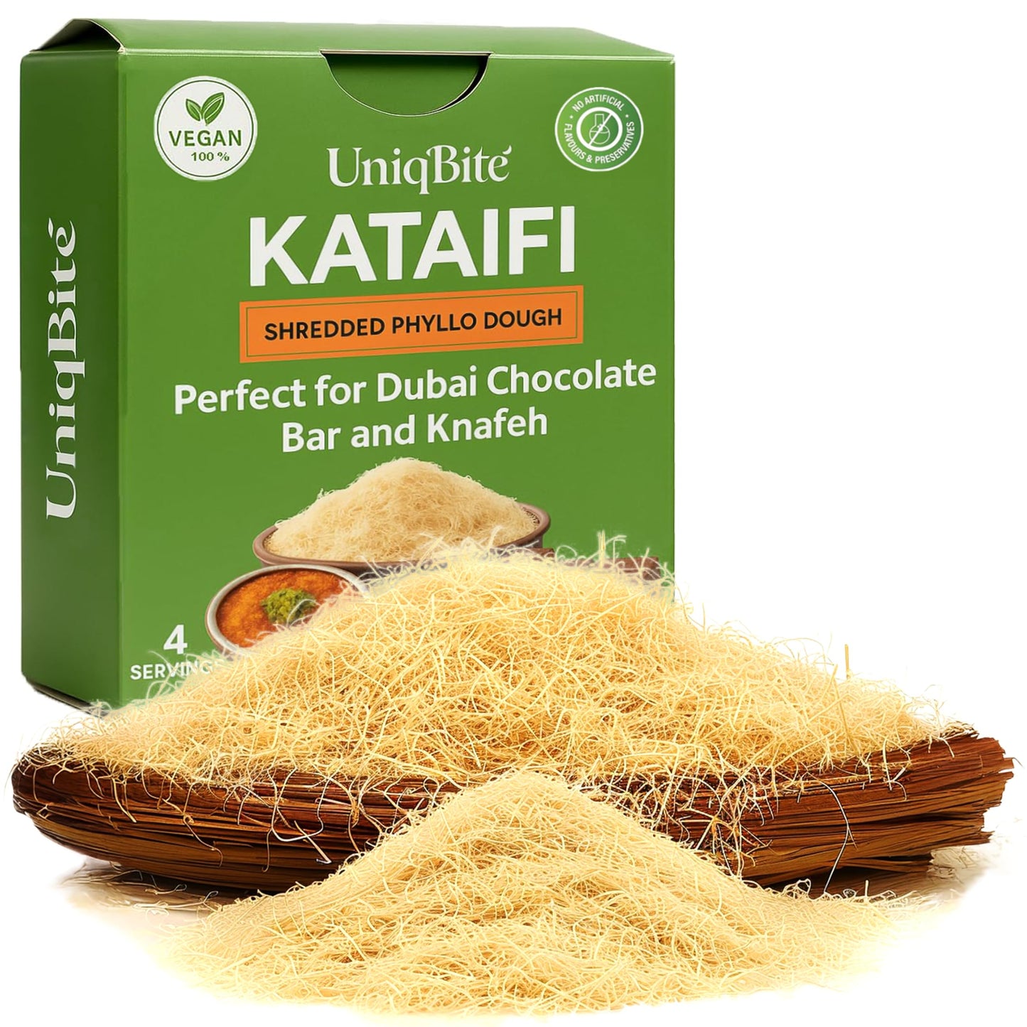 Kataifi Pastry for Dubai Chocolate Bar  7 oz (200g)  Dried Shredded Fillo Dough  Phyllo Dough Kadayif Katafi Knafeh
