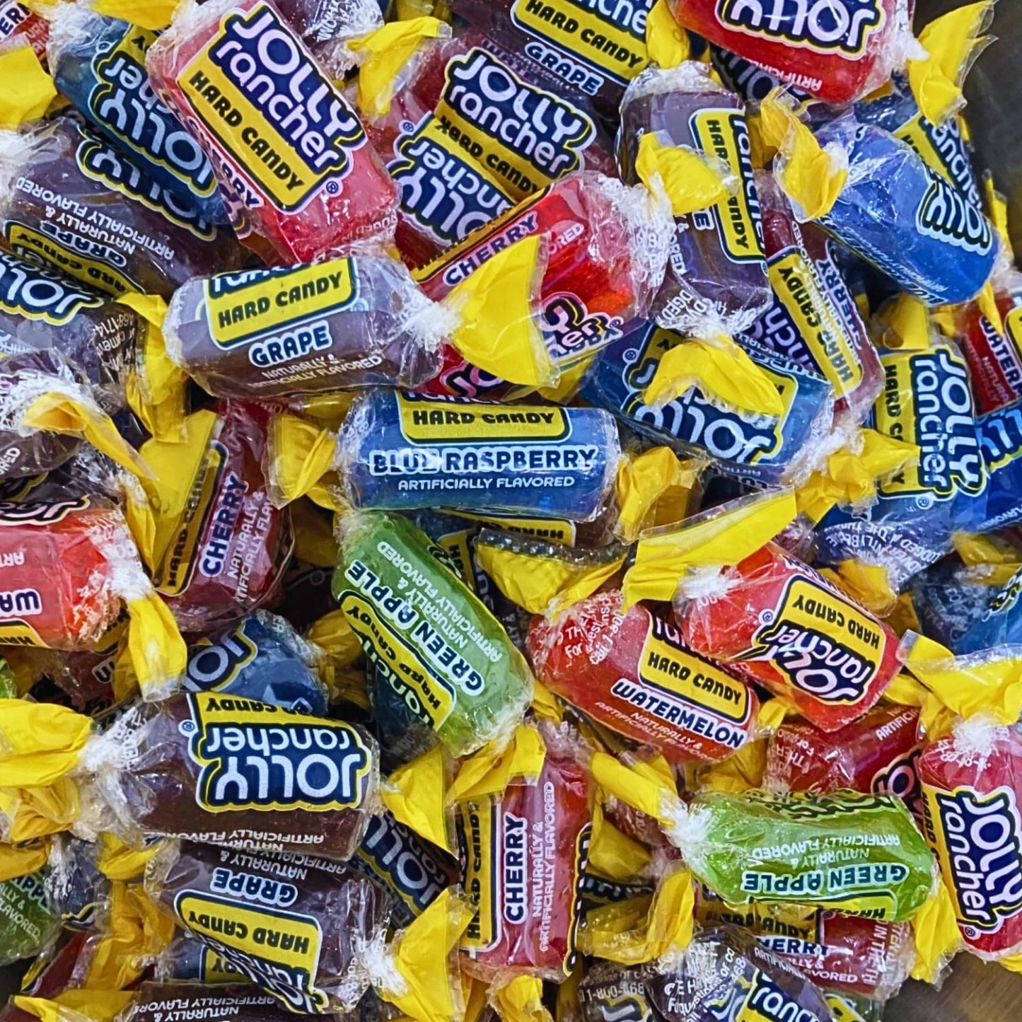 Jolly Ranchers Hard Candy Assortment 3Lbs- All 5 Original Flavors Cherry, Blue Raspberry, Green Apple, Watermelon And Grape Indi