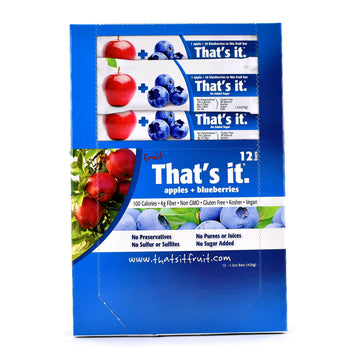 That s it Apple 100% Natural Real Fruit Bar, Best High Fiber Vegan, Gluten Free Healthy Snack, Paleo for Children & Adults, Non