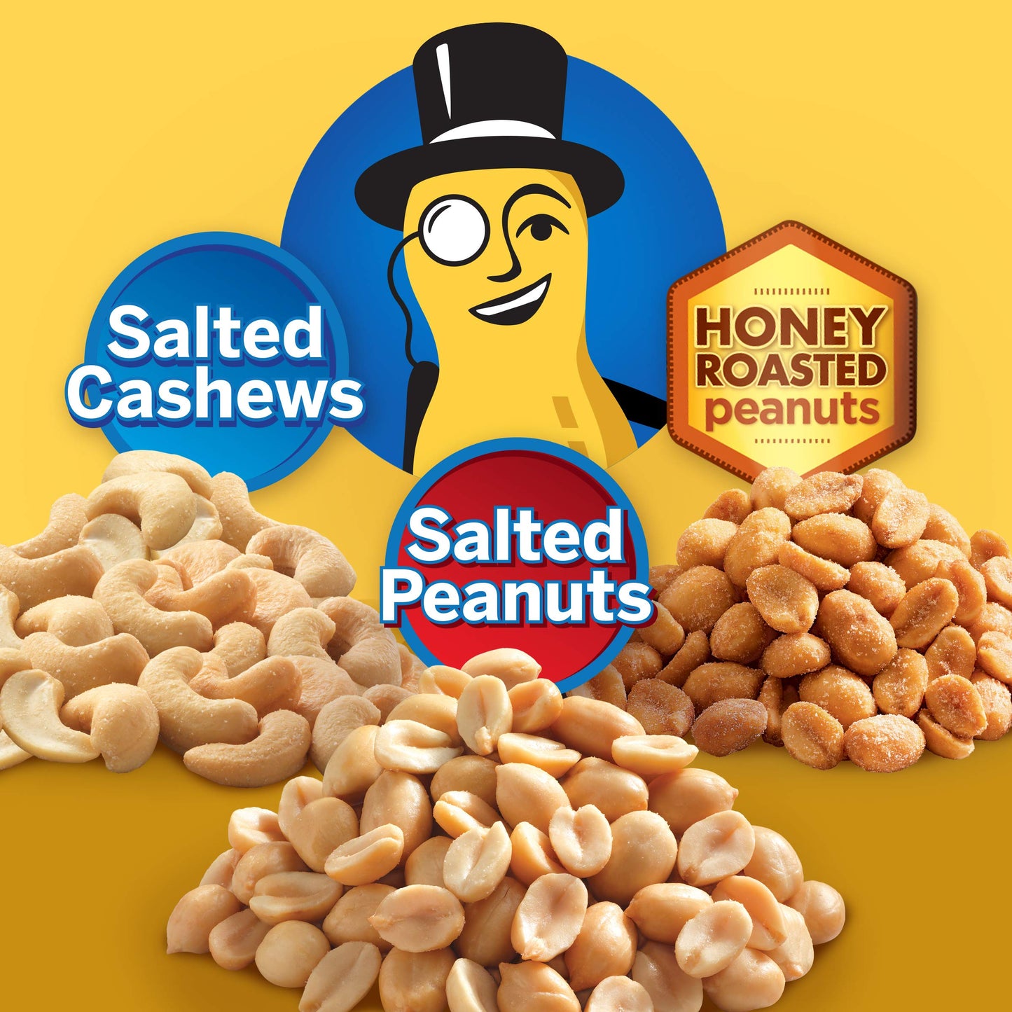 PLANTERS Variety Pack Mixed Nuts, Salted Cashews & Peanuts, 36 Count, On-the-Go Snacks