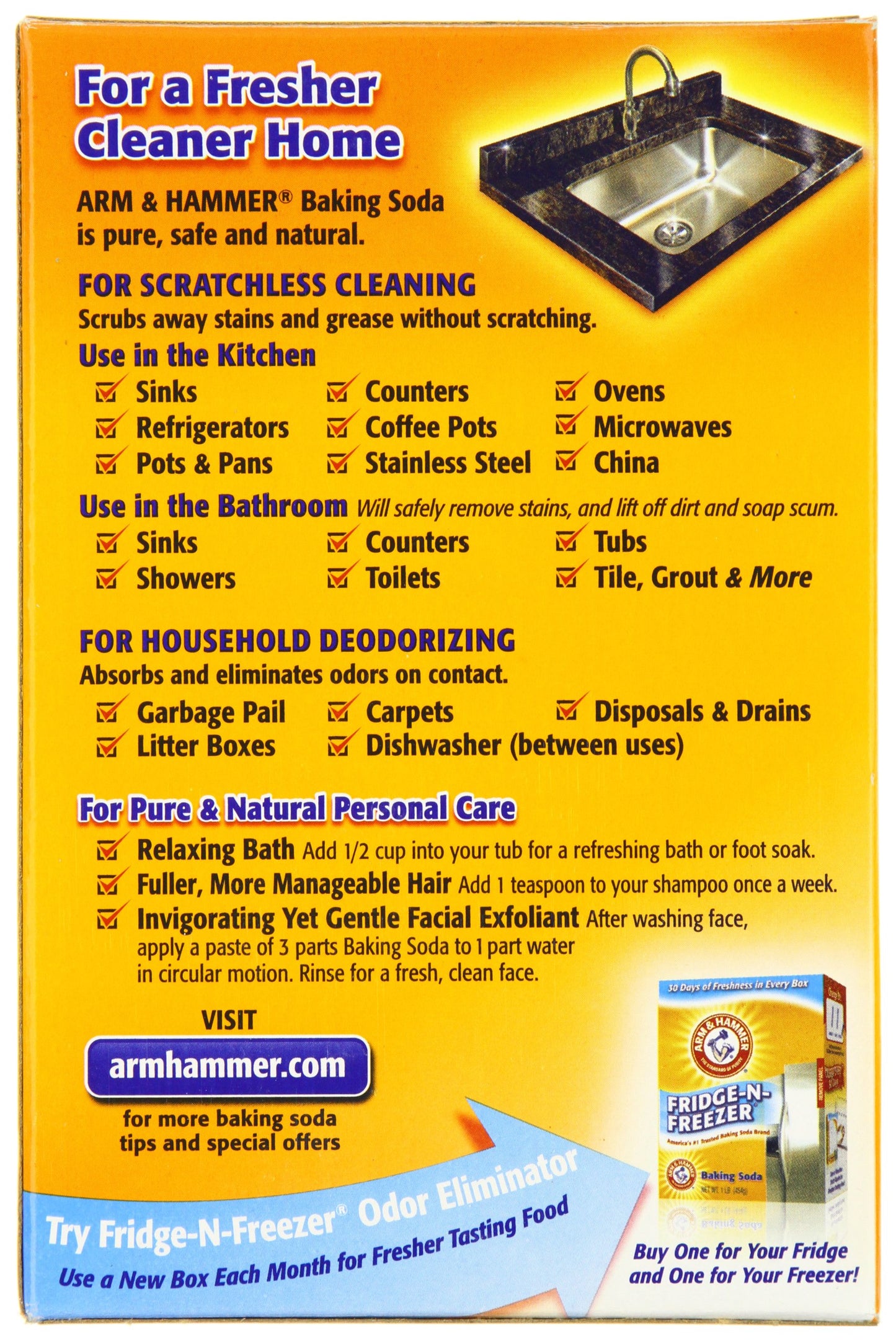 Arm & Hammer Baking Soda, 32-Ounce Boxes (Pack of 12)