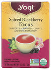 Yogi Focus Spiced Blackberry Tea Bags, 16 Count, Herbal Tea, Caffeine-Free, Natural Ingredients