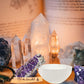 Worldly Finds Selenite Crystal Smudge Bowl, Polished Thickly Hand-Carved, Moroccan Crystal Holder To Charge, Cleanse Crystals, C