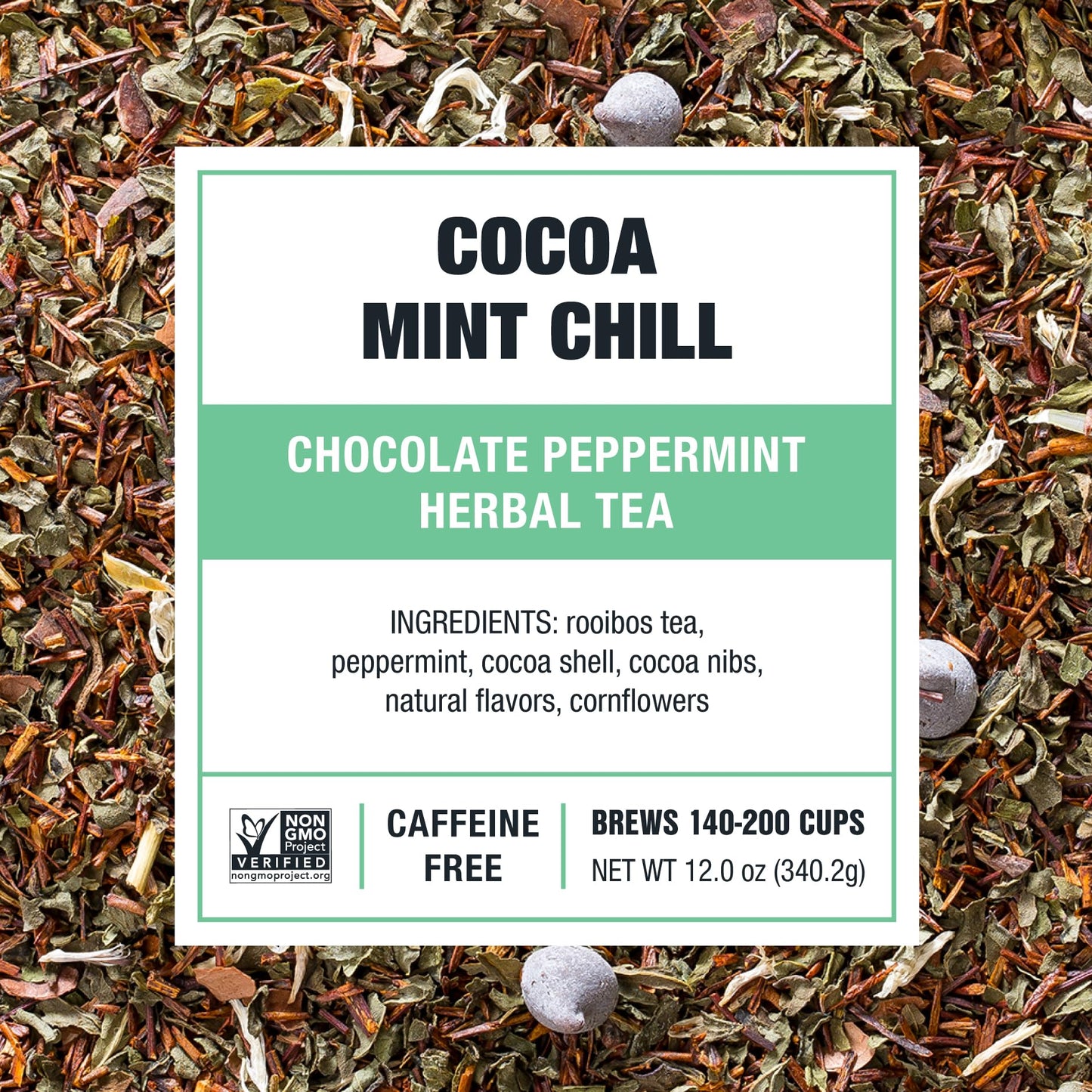 Tiesta Tea - Cocoa Mint Chill Loose Leaf Tea, Chocolate Peppermint Herbal Rooibos Blend, Non-Caffeinated, Hot or Iced, Makes Up