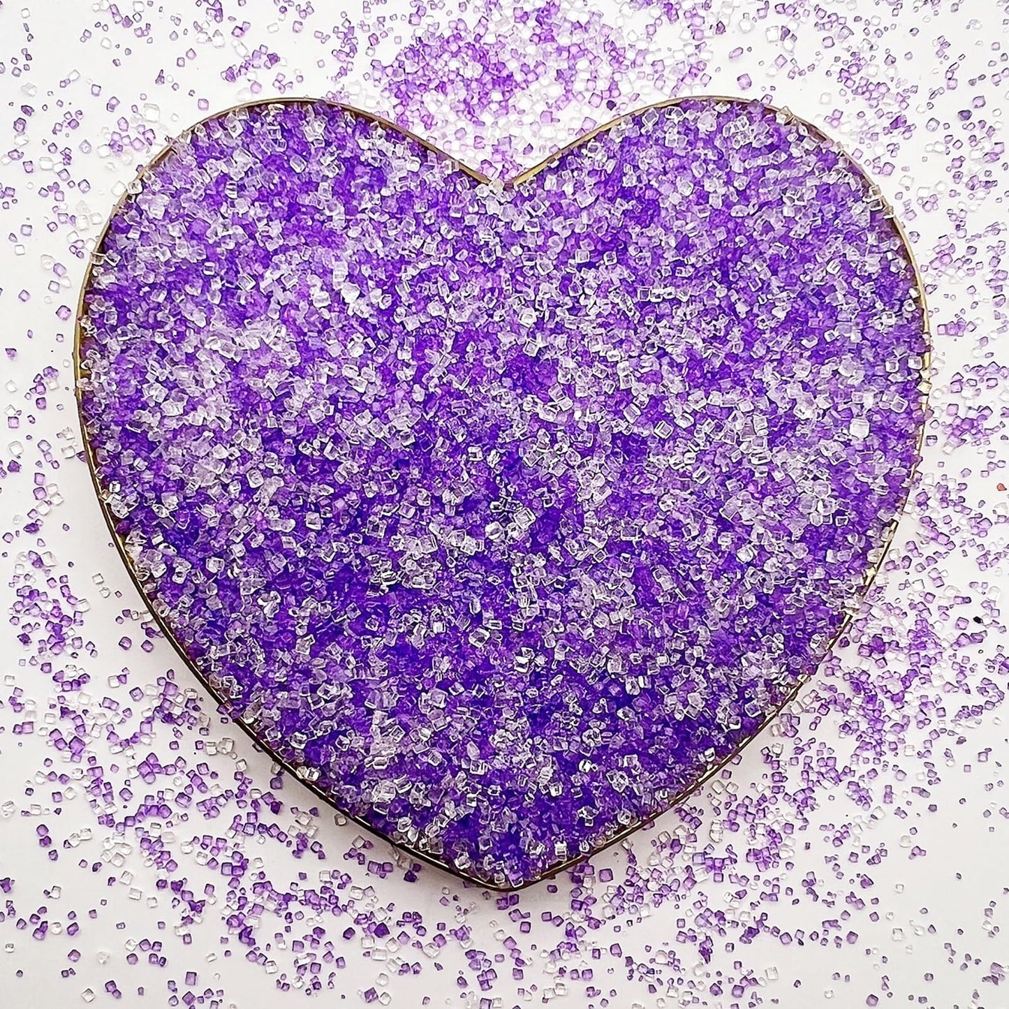 Se Si&Moos Purple And White Sanding Sugar Sprinkles White And Purple Sprinkles Sugar Rimmer For Cocktails, Edible Colored Sugars
