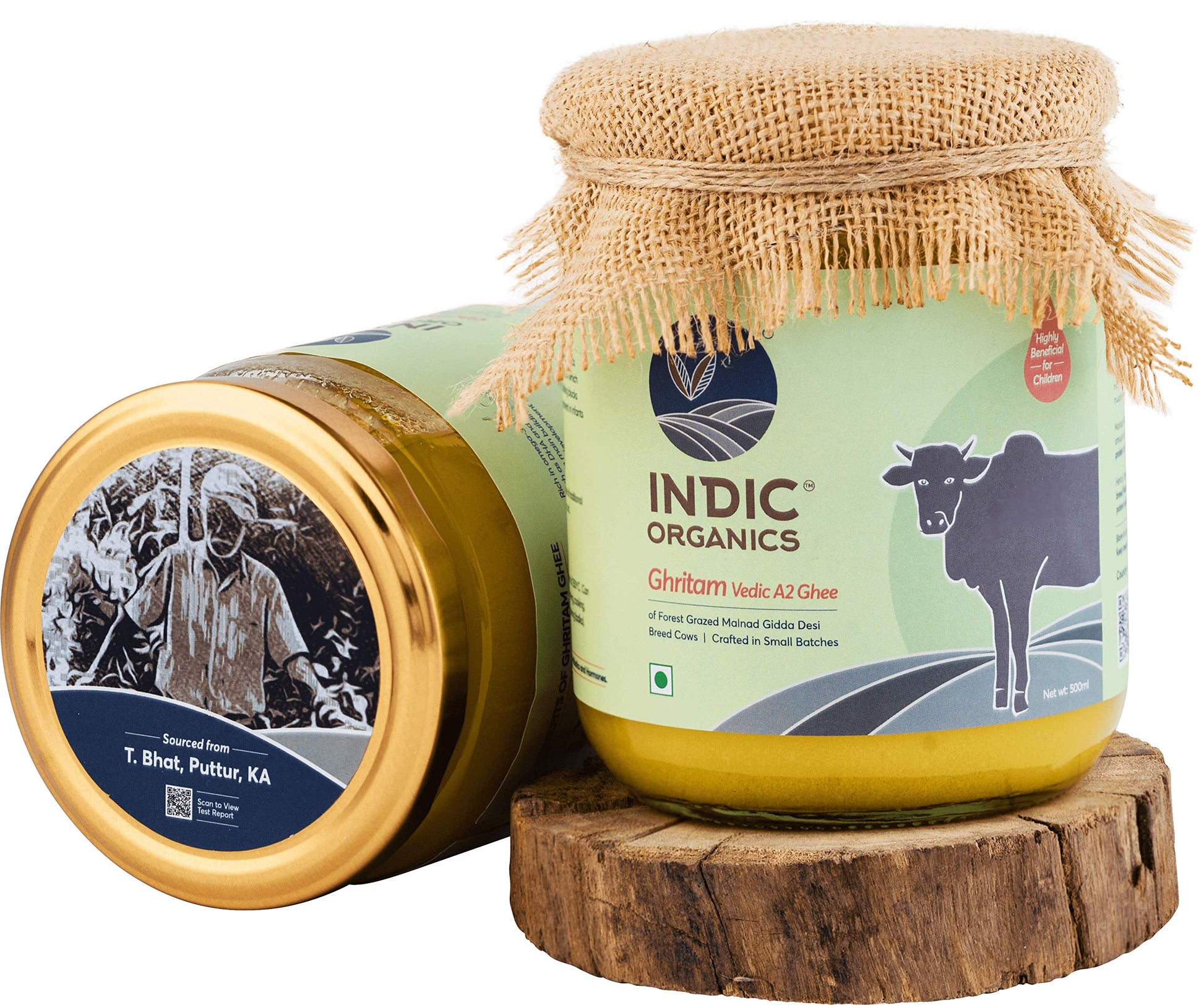 Indic Organics Forest Grazing Rare Malnad Gidda Desi Cows A2 Ghee From Western Ghats Of Karnataka Ayurvedic & Medicinal Bilona G
