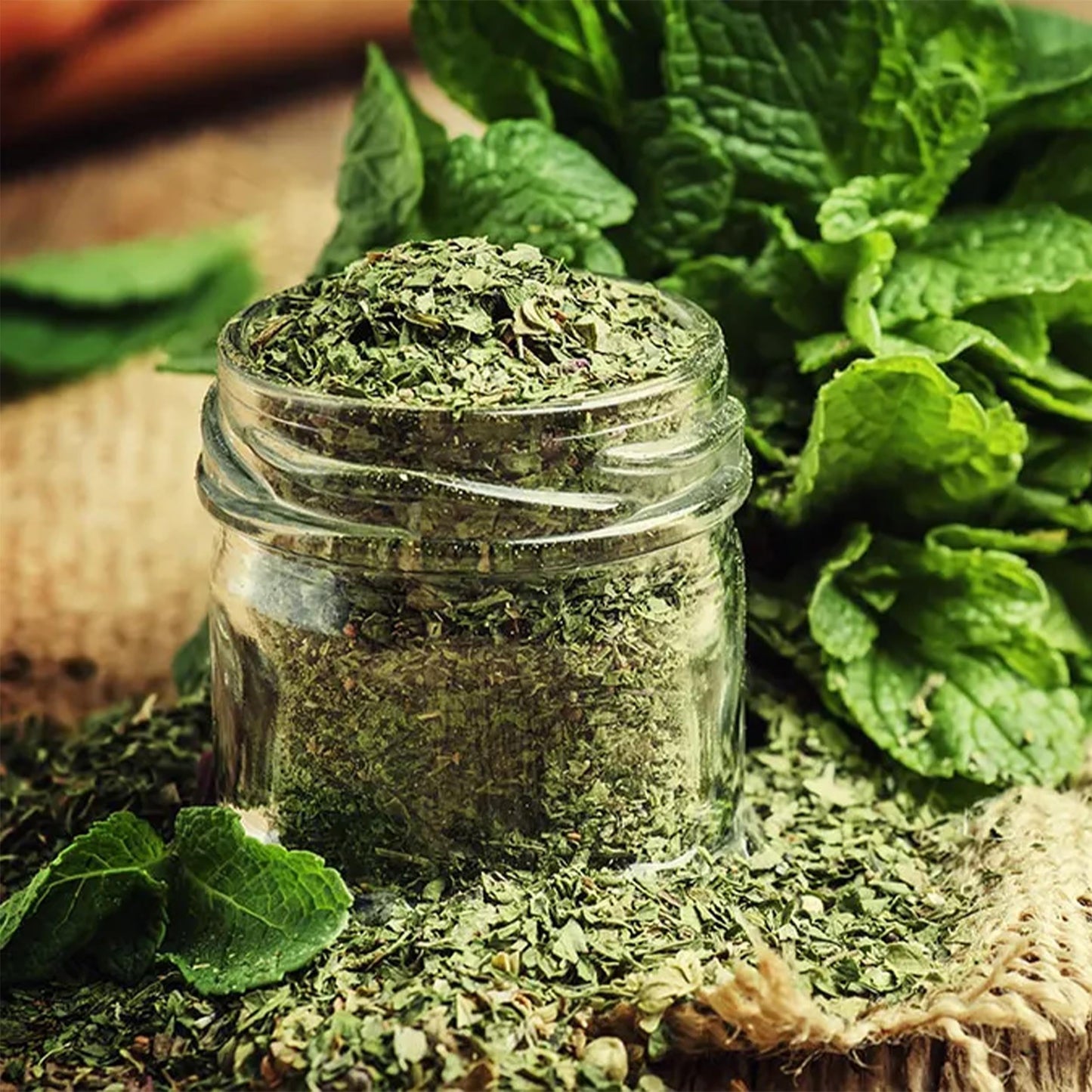 Mint Leaves (Crushed) 1 Pound Bulk Bag-Mentha