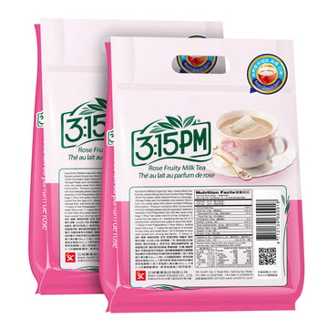 3:15pm Milk Tea - Classic Series - Authentic Bubble Tea (10 teabags) (Rose Fruity Milk Tea, 30)