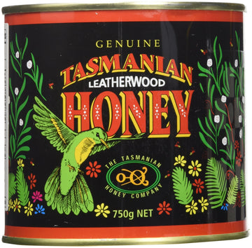 Tasmanian Learherwood RAW HONEY | Pure, Unheated, Unfiltered, Unpasteurized, and Hand-Crafted, 26.5 Ounces