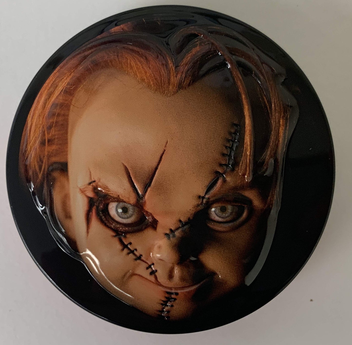 Boston America Childs Play Chucky Sour Cherry Candy cutting too - 1.2 Ounce Collectible Tin
