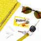 Trident Sugar-Free Chewing Gum, Pineapple Twist, 12 Packs of 14 Pieces, Yellow/Orange