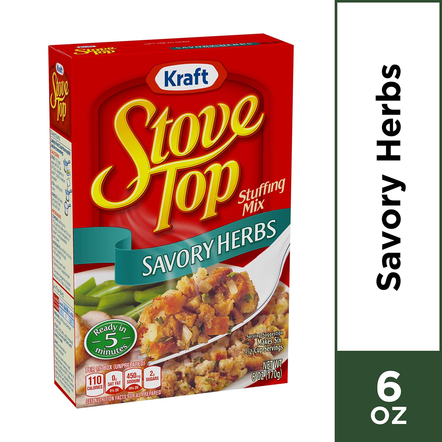 Stove Top Savory Herb Stuffing Mix (6 Oz Boxes, Pack Of 12)