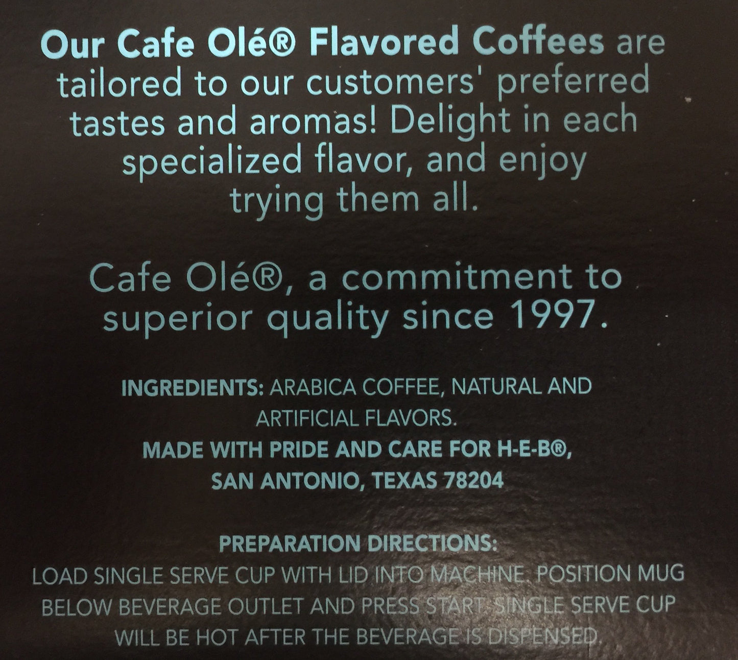 H.E.B. Cafe Ole Snickernut Cookie Flavored Roast