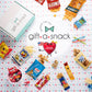 Gift A Snack - Holiday  Christmas Stocking Stuffer Snack Box Variety Pack Care Package + Greeting Card (40 Count) Birthday Sweet  Gift Basket  Candies Chips ers Bars