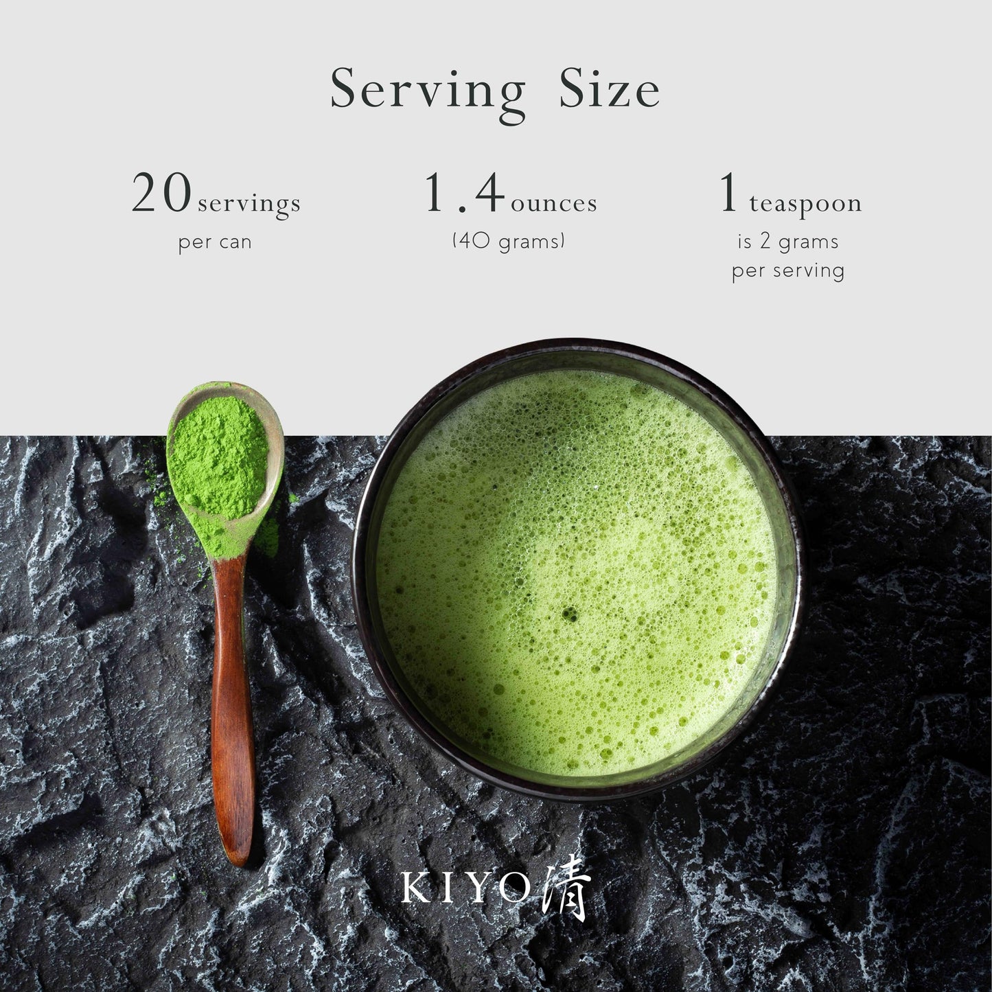 Kiyo Matcha Signature Grade Shuga Ceremonial Uji Matcha - Pure Japanese First Harvest Ceremonial Grade Matcha Green Tea Powder from Uji  Japan (40g/1.4oz)
