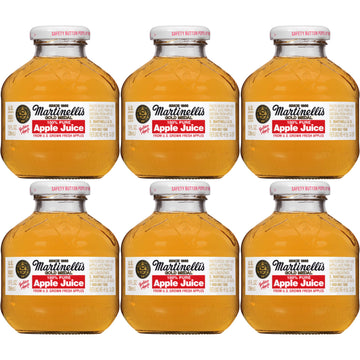 Martinelli'S Gold Medal, 100% Apple Juice, 10Oz Glass Bottle (Pack Of 6, Total Of 60 Oz)