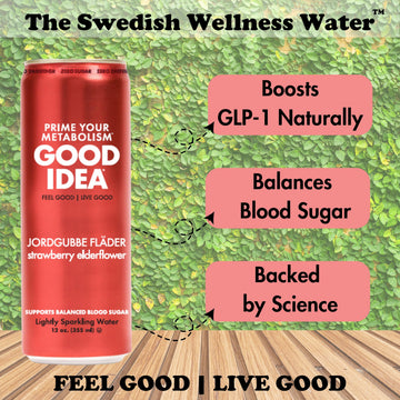 Good Idea Functional Sparkling Water Variety Pack - Berry Bliss - 12 Fl Oz (Pack of 18) - Vegan, Keto Friendly, Caffeine Free