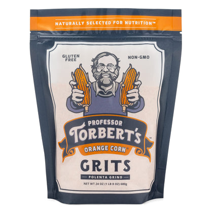 Professor Torberts Orange Corn Grits (24 oz Bag)