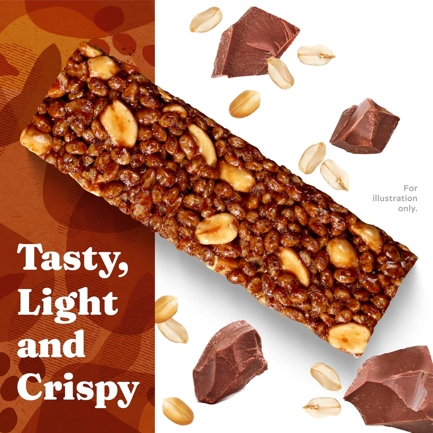 Simply Protein - Peanut Butter Chocolate Crispy Bars - Plant Based Protein Bars - Low Carb  Low Sugar  High Fiber - 13g Protein  2g Sugar  7g Fiber - Vegan  Gluten Free  Non GMO  Kosher - 24 Bars