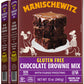 Manischewitz Gluten Free Chocolate Brownie Mix With Fudge Frosting 12oz (2 Pack) | Grain Free, Kosher for Passover, Baking Pan I