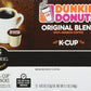 Dunkin' Donuts Original Blend Medium Roast Coffee, 12 K Cups For Keurig Makers