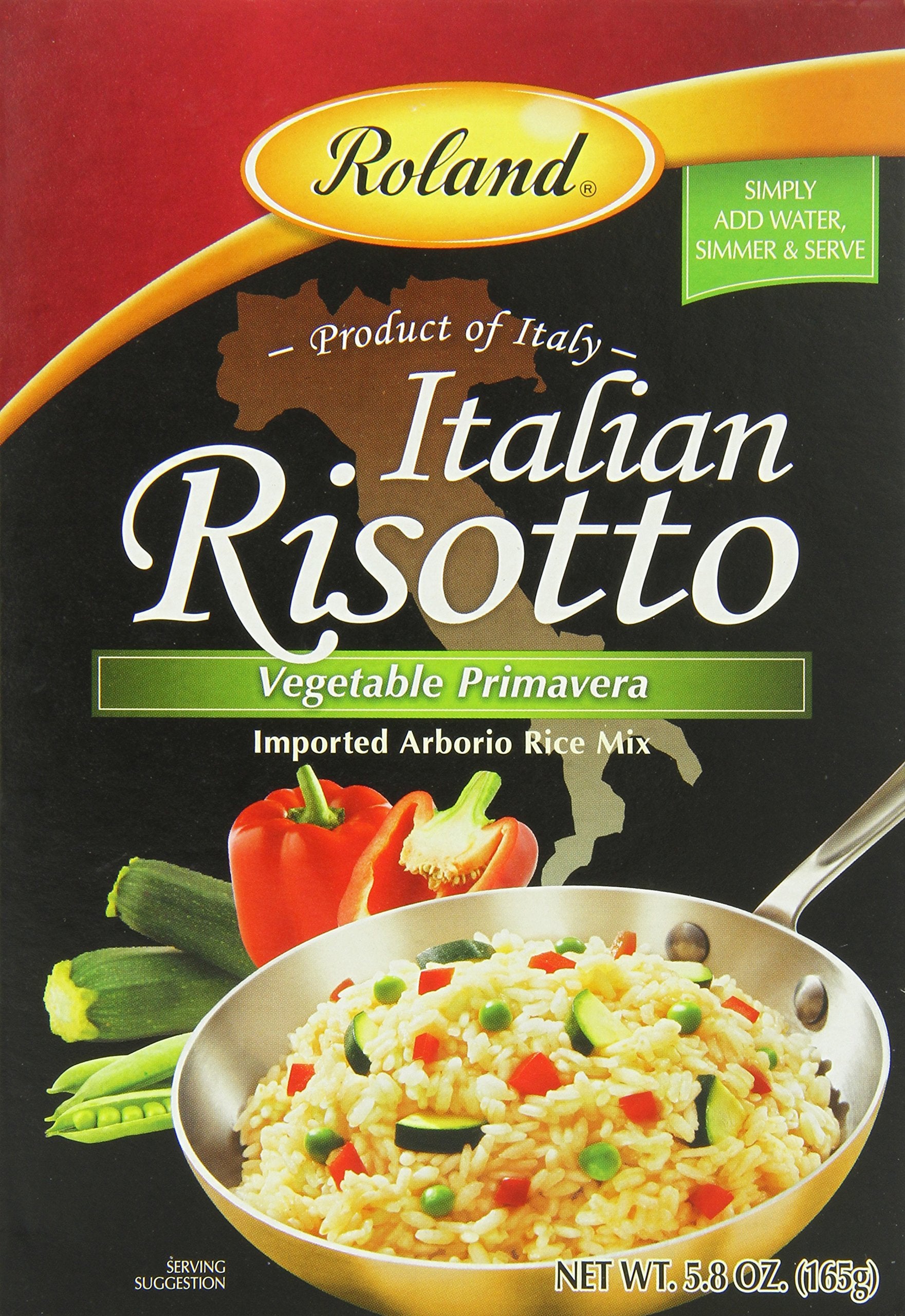 Roland Italian Risotto Vegetable Primavera, 5.8 Ounce, Pack of 6, Model 72020