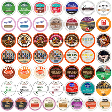 Coffee Variety Pack Sampler, Single Serve Cups For The Keurig K Cup Brewer, 50 Count