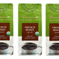 Teeccino Organic Caffeine Free Herbal Coffee, Maya French Roast, 11-Ounce Bags (Pack of 3)