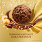 Ferrero Rocher, 12 Count, Enhanced Gourmet Milk Chocolate Hazelnut, Luxury Chocolate Holiday Gift, Individually Wrapped, 5.3 Oz