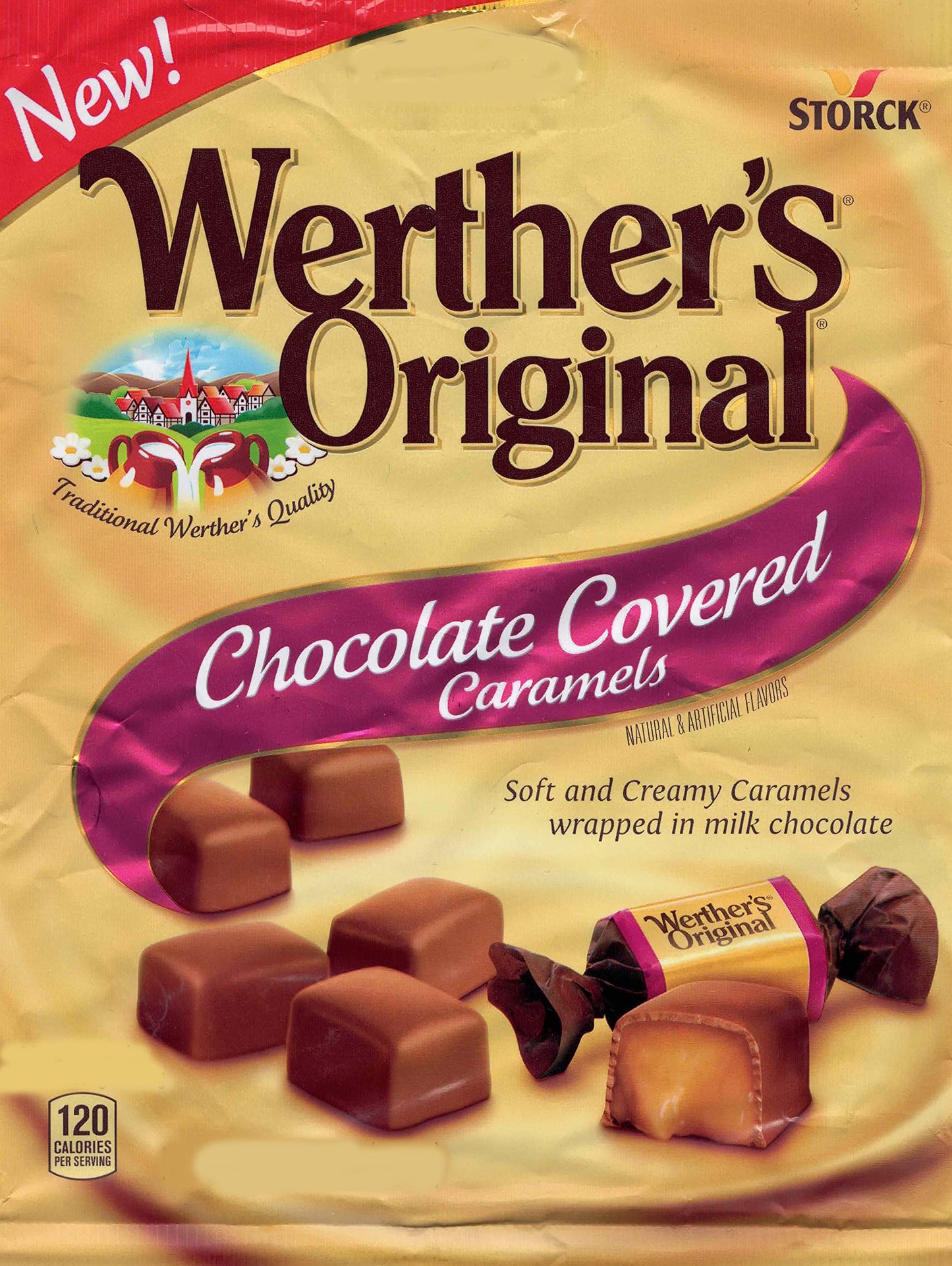 Aromatik Bulk Werthers Original Hard Candy, Individually Wrapped, 1 lb Bag