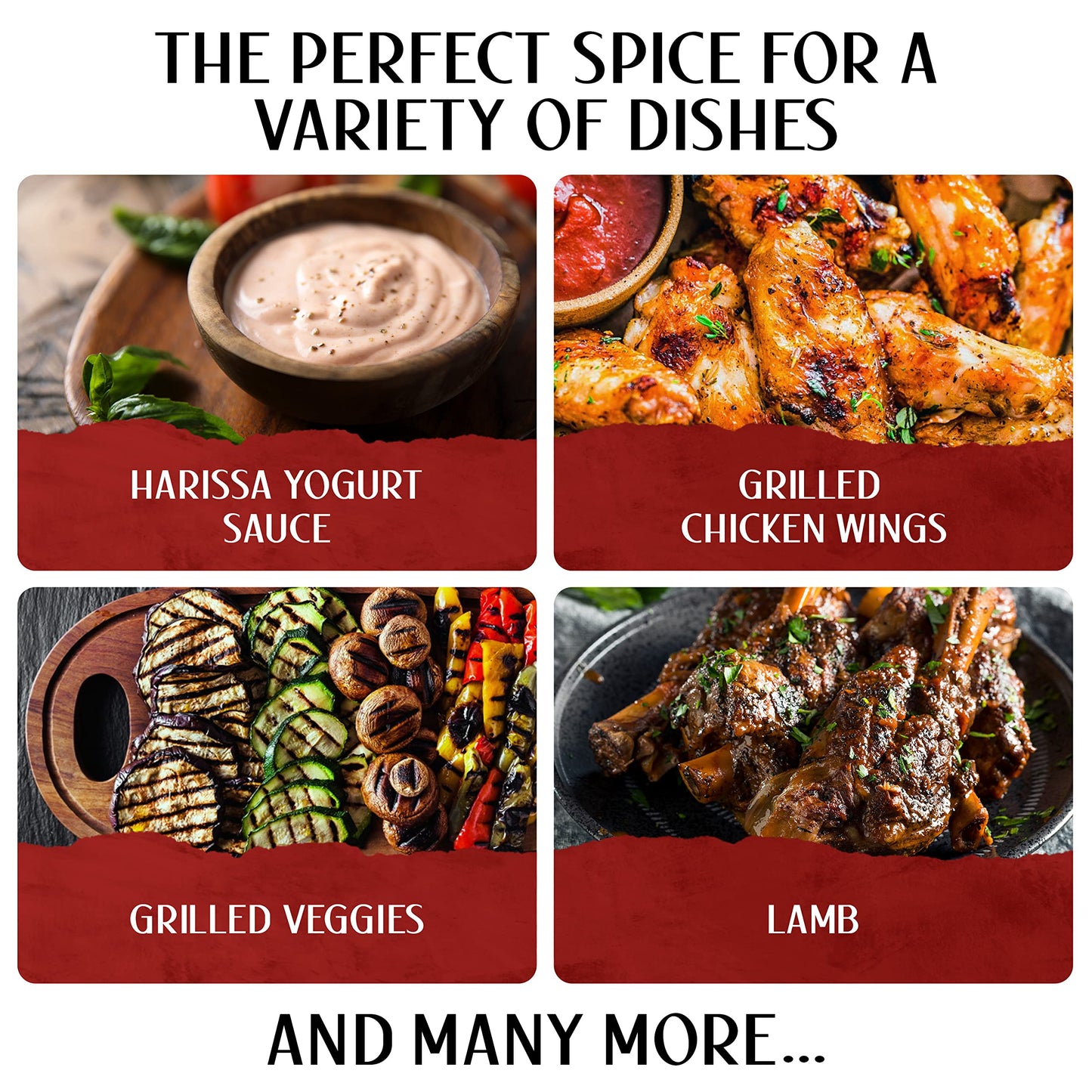 Collected Foods Premium Rose Harissa Spice Blend - Small-Batch, 2 Oz, Perfect for Roasted Veggies, Grilled Meats, and Stews